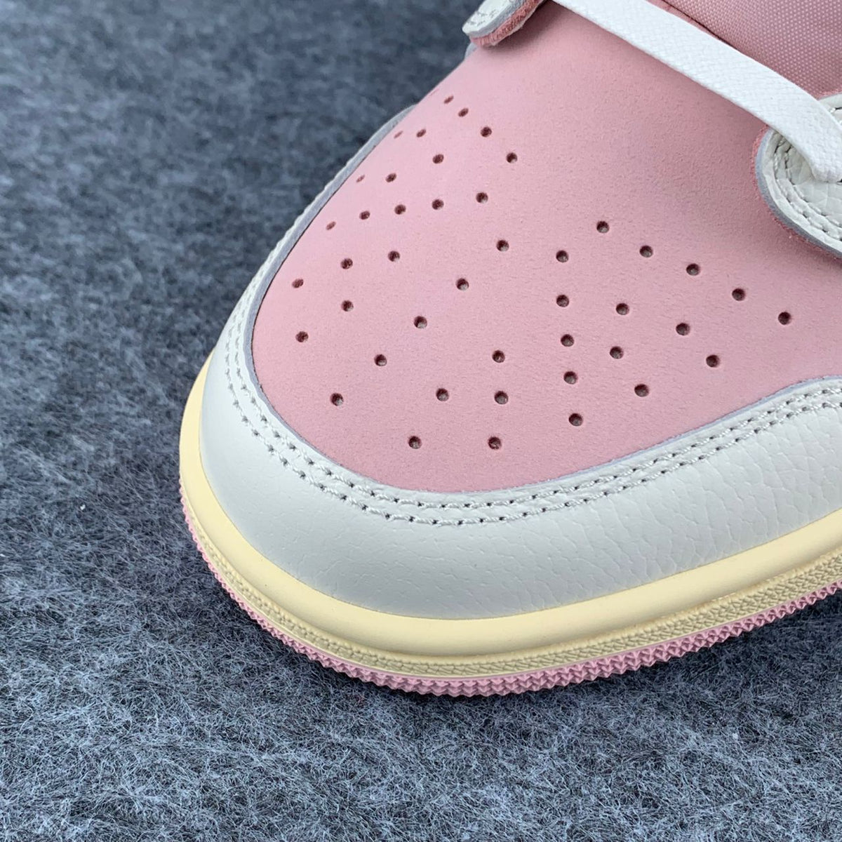 (Custom) Travis Scott x Air Jordan 1 Low OG SP 'Sail Shy Pink'