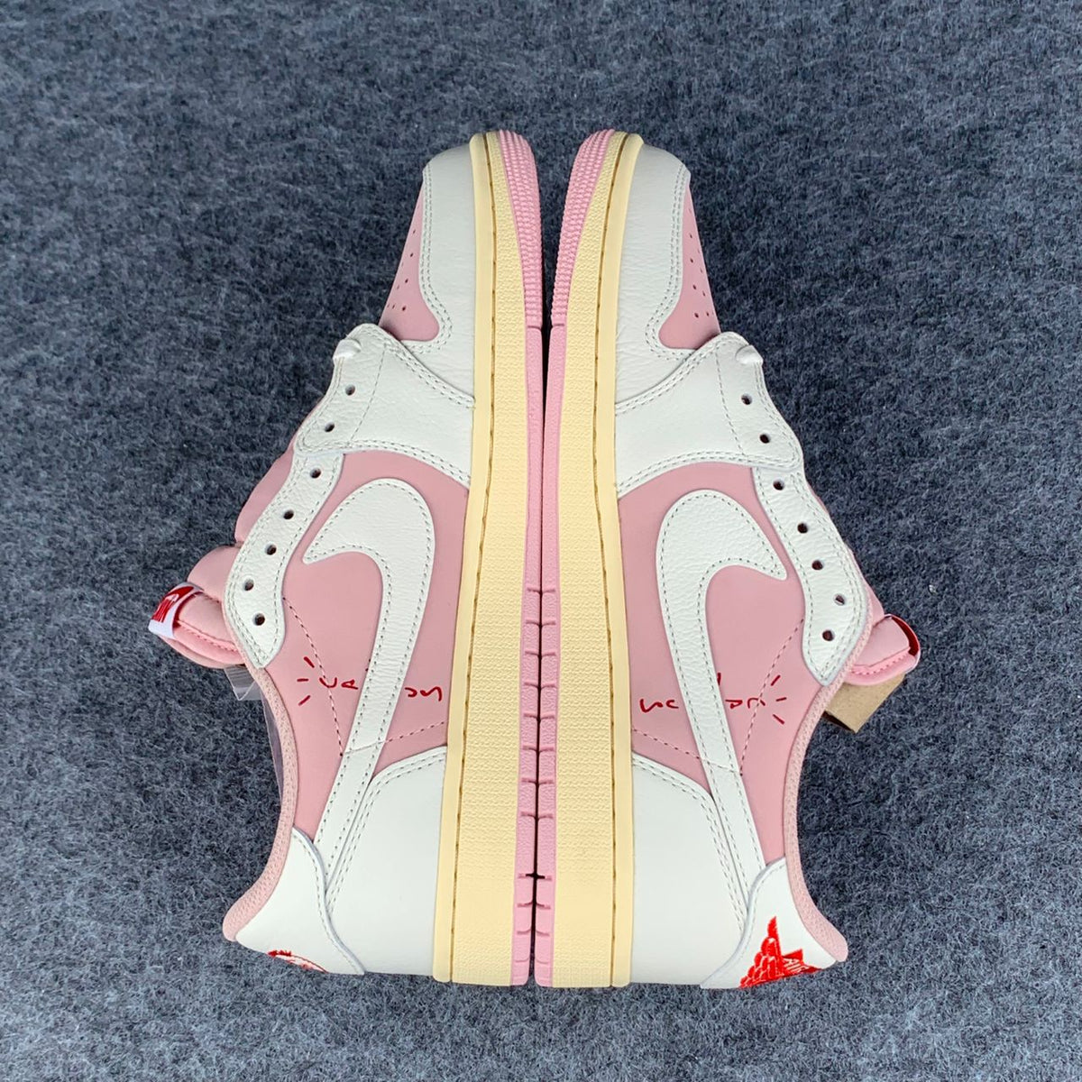 (Custom) Travis Scott x Air Jordan 1 Low OG SP 'Sail Shy Pink'