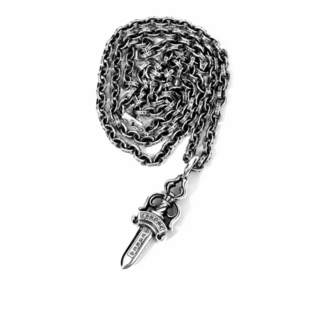 Chrome Hearts Double Dagger Pendant Necklace