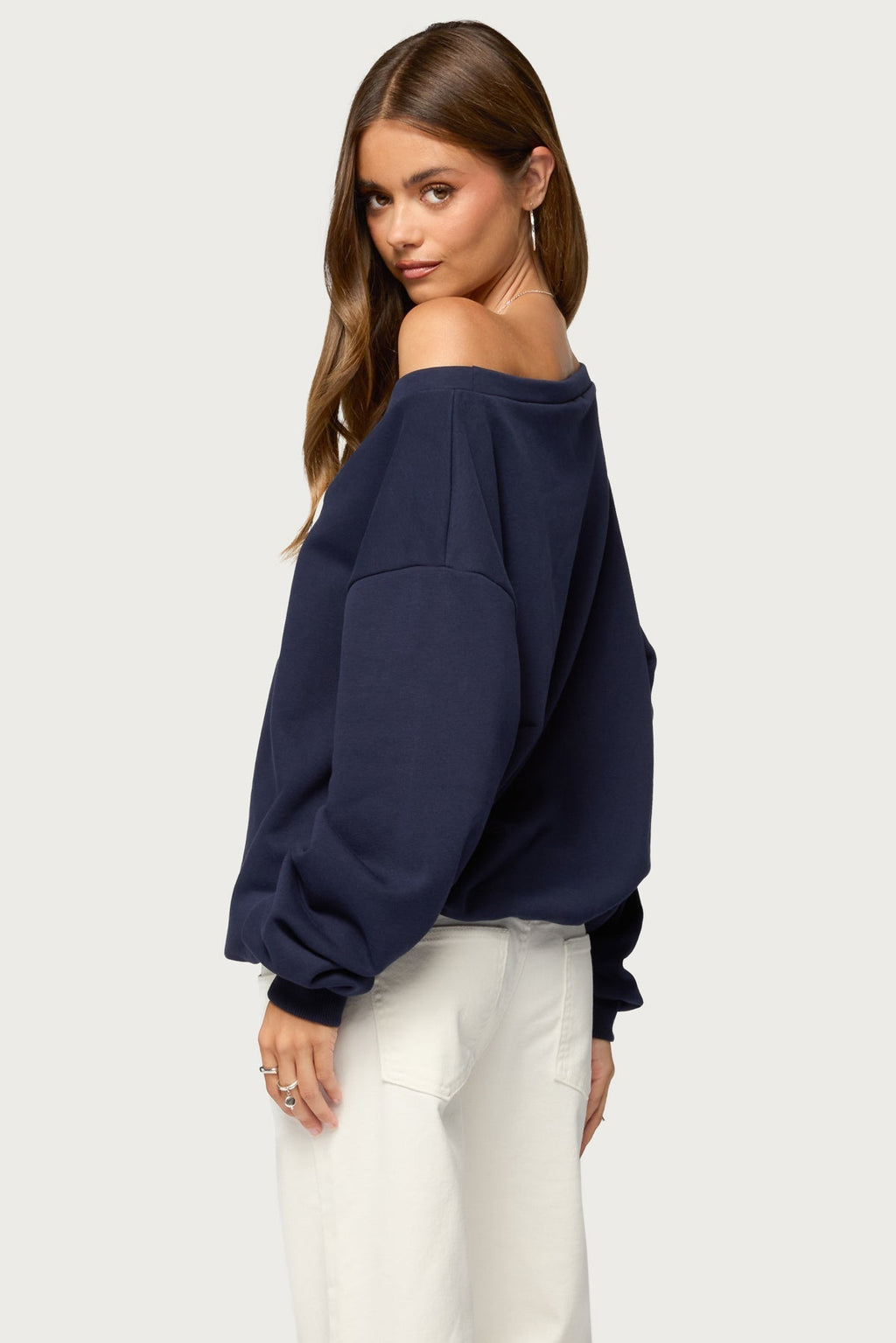 80 Girl Off Shoulder Sweatshirt